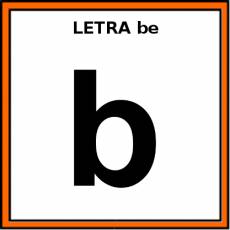 LETRA be (MINÚSCULA) - Pictograma (color)