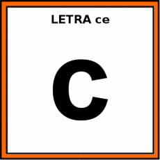 LETRA ce (MINÚSCULA) - Pictograma (color)