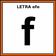 LETRA efe (MINÚSCULA) - Pictograma (color)