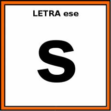 LETRA ese (MINÚSCULA) - Pictograma (color)