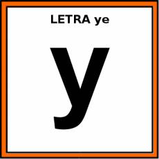LETRA ye (MINÚSCULA) - Pictograma (color)