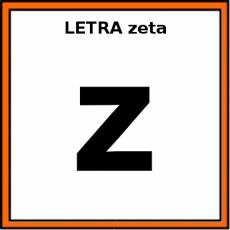 LETRA zeta (MINÚSCULA) - Pictograma (color)