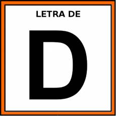 LETRA DE (MAYÚSCULA) - Pictograma (color)