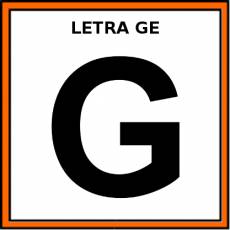 LETRA GE (MAYÚSCULA) - Pictograma (color)