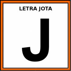 LETRA JOTA (MAYÚSCULA) - Pictograma (color)