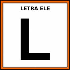 LETRA ELE (MAYÚSCULA) - Pictograma (color)