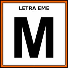 LETRA EME (MAYÚSCULA) - Pictograma (color)