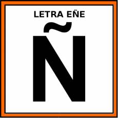 LETRA EÑE (MAYÚSCULA) - Pictograma (color)