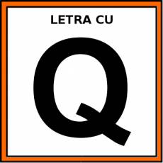 LETRA CU (MAYÚSCULA) - Pictograma (color)