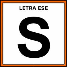 LETRA ESE (MAYÚSCULA) - Pictograma (color)