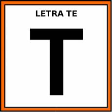 LETRA TE (MAYÚSCULA) - Pictograma (color)