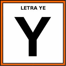 LETRA YE (MAYÚSCULA) - Pictograma (color)