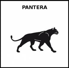 PANTERA - Pictograma (blanco y negro)