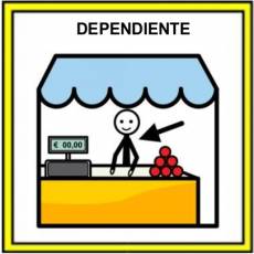 DEPENDIENTE (PROFESIÓN) - Pictograma (color)