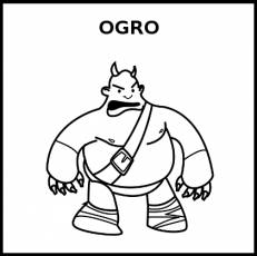 OGRO - Pictograma (blanco y negro)