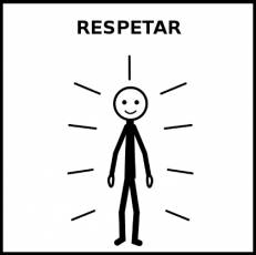 RESPETAR - Pictograma (blanco y negro)