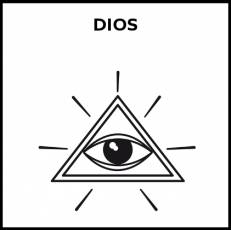DIOS - Pictograma (blanco y negro)