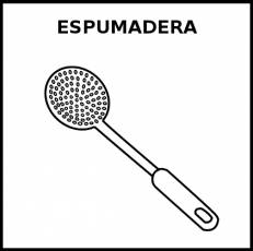 ESPUMADERA - Pictograma (blanco y negro)