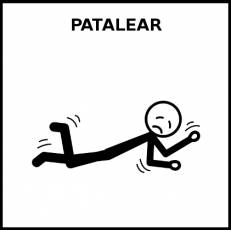PATALEAR - Pictograma (blanco y negro)