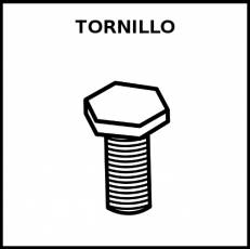 TORNILLO - Pictograma (blanco y negro)
