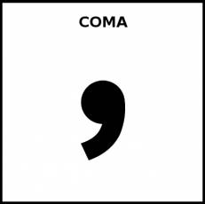 COMA - Pictograma (blanco y negro)