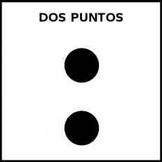 DOS PUNTOS - Pictograma (blanco y negro)