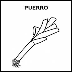 PUERRO - Pictograma (blanco y negro)