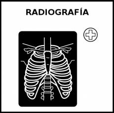 RADIOGRAFÍA - Pictograma (blanco y negro)