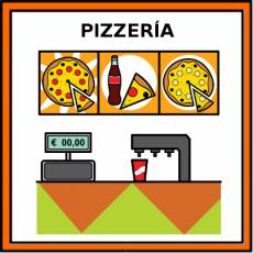 PIZZERÍA - Pictograma (color)