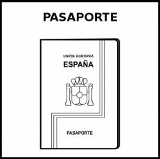 PASAPORTE - Pictograma (blanco y negro)