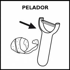 PELADOR - Pictograma (blanco y negro)