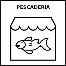PESCADERÍA - Pictograma (blanco y negro)