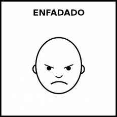 ENFADADO - Pictograma (blanco y negro)