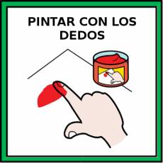 PINTAR CON LOS DEDOS - Pictograma (color)