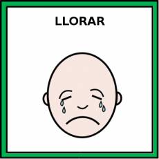 LLORAR - Pictograma (color)