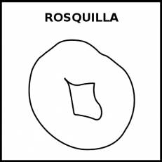 ROSQUILLA - Pictograma (blanco y negro)