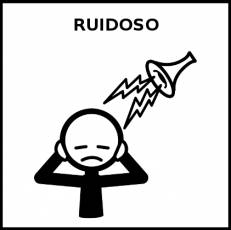 RUIDOSO - Pictograma (blanco y negro)