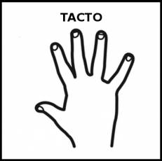TACTO - Pictograma (blanco y negro)