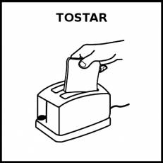 TOSTAR - Pictograma (blanco y negro)