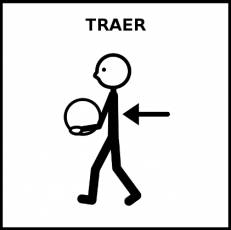 TRAER - Pictograma (blanco y negro)