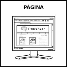 PÁGINA (WEB) - Pictograma (blanco y negro)