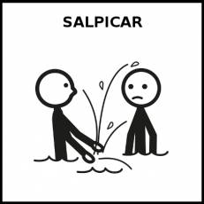 SALPICAR - Pictograma (blanco y negro)