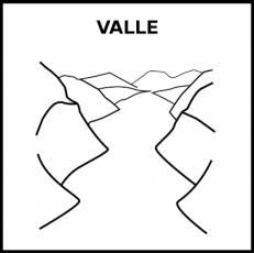 VALLE - Pictograma (blanco y negro)