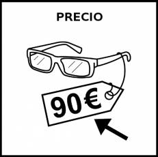 PRECIO - Pictograma (blanco y negro)