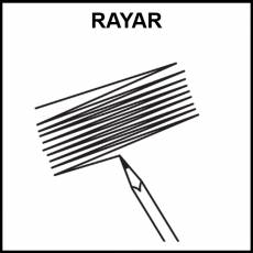 RAYAR - Pictograma (blanco y negro)