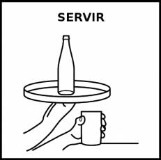 SERVIR - Pictograma (blanco y negro)