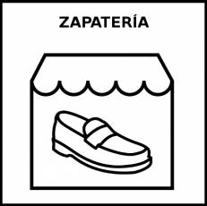 ZAPATERÍA - Pictograma (blanco y negro)