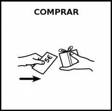 COMPRAR - Pictograma (blanco y negro)