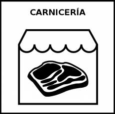 CARNICERÍA - Pictograma (blanco y negro)