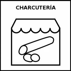 CHARCUTERÍA - Pictograma (blanco y negro)